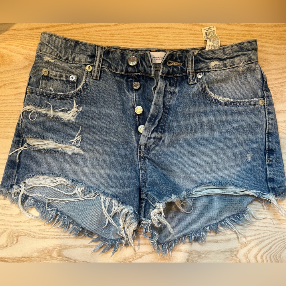 Zara Blue Denim Shorts